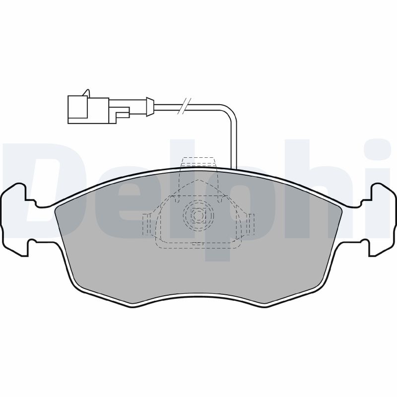 set placute frana,frana disc LP1416 DELPHI