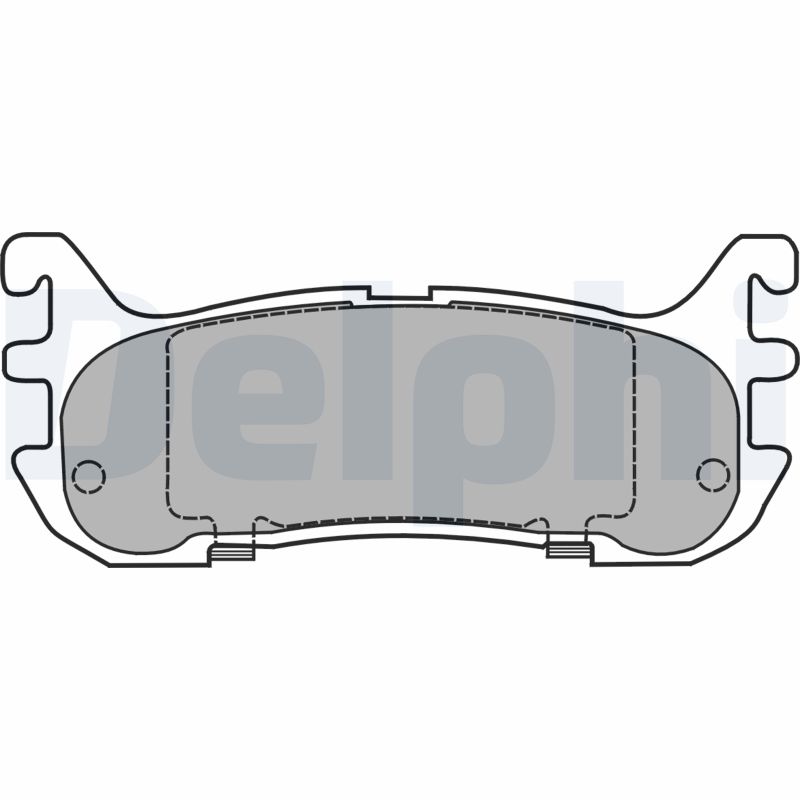 set placute frana,frana disc LP1452 DELPHI
