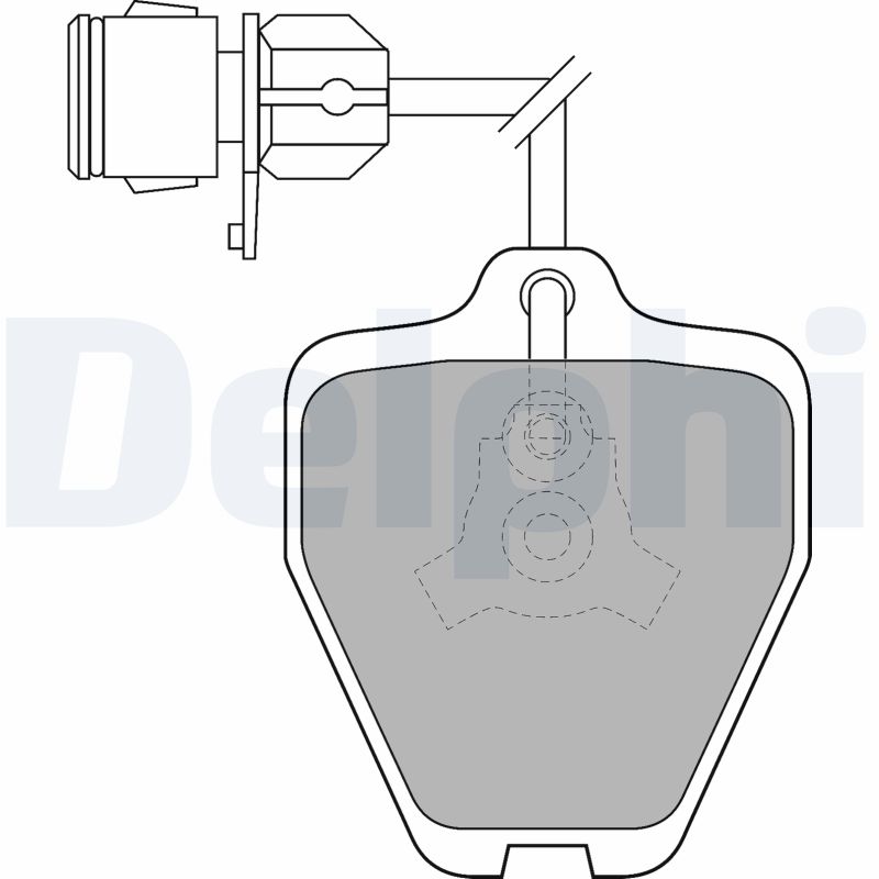 set placute frana,frana disc LP1463 DELPHI