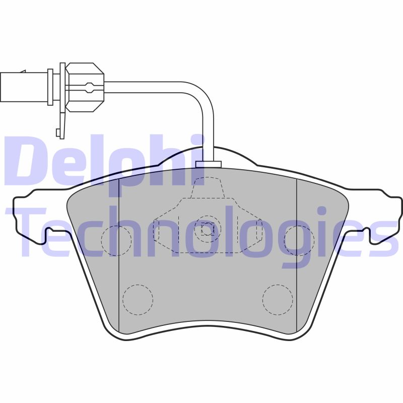 Set placute frana,frana disc LP1529 DELPHI