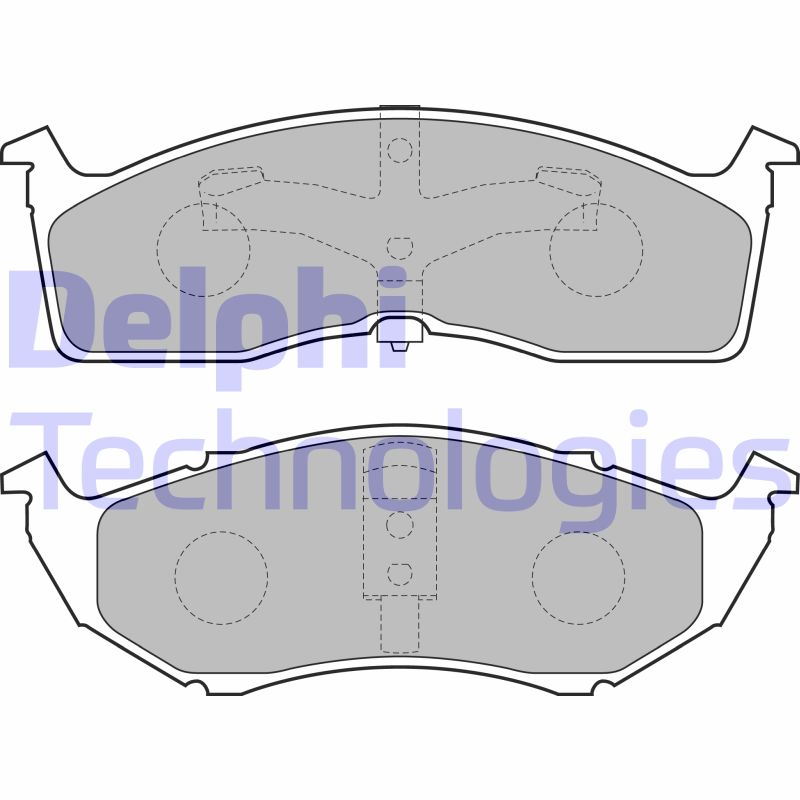 Set placute frana,frana disc LP1531 DELPHI