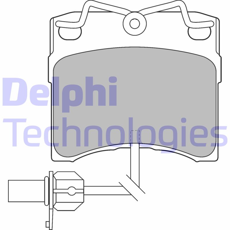 Set placute frana,frana disc LP1535 DELPHI