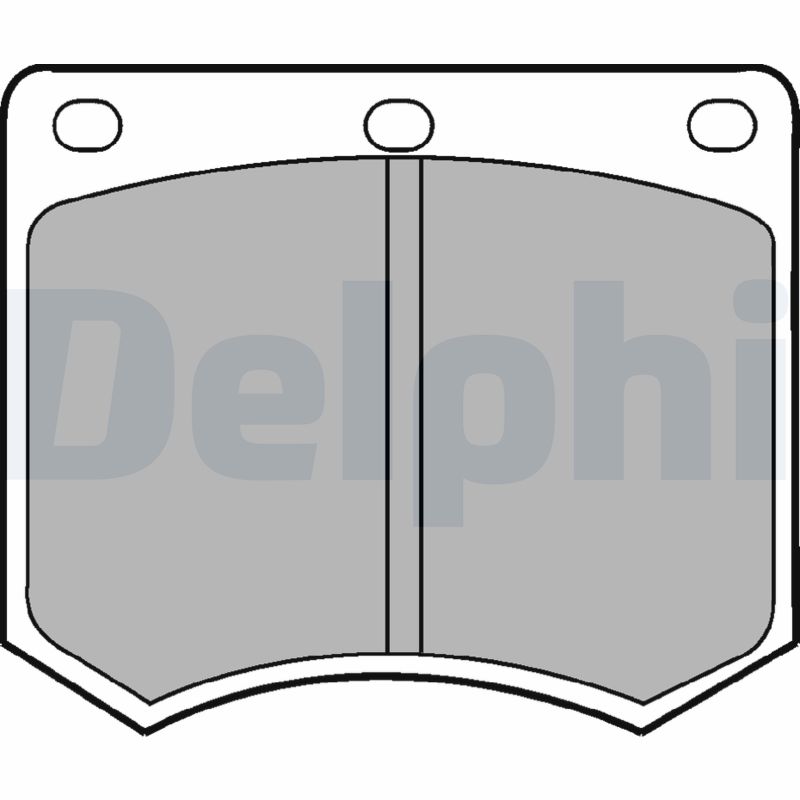 Set placute frana,frana disc LP154 DELPHI