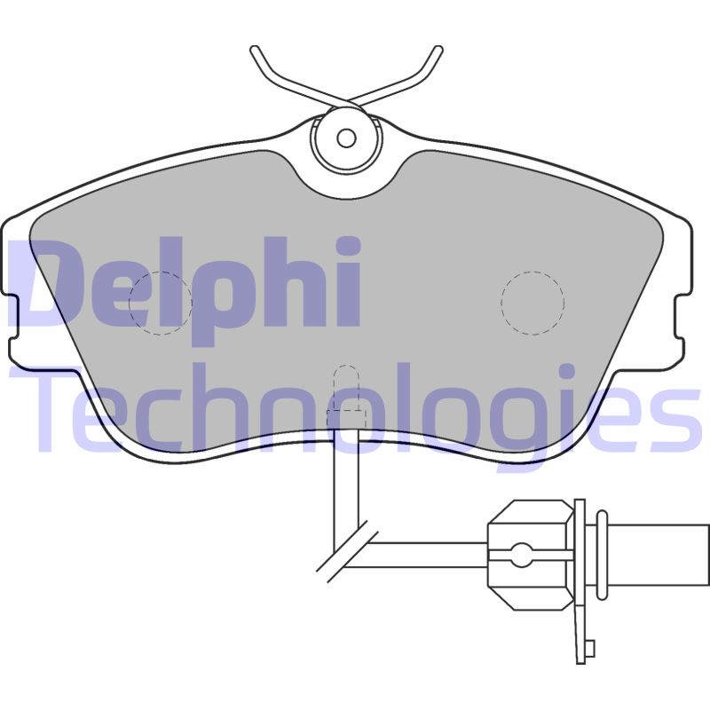 Set placute frana,frana disc LP1542 DELPHI