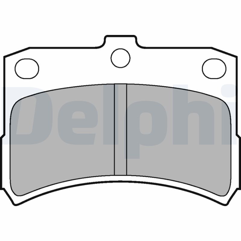 set placute frana,frana disc LP1547 DELPHI