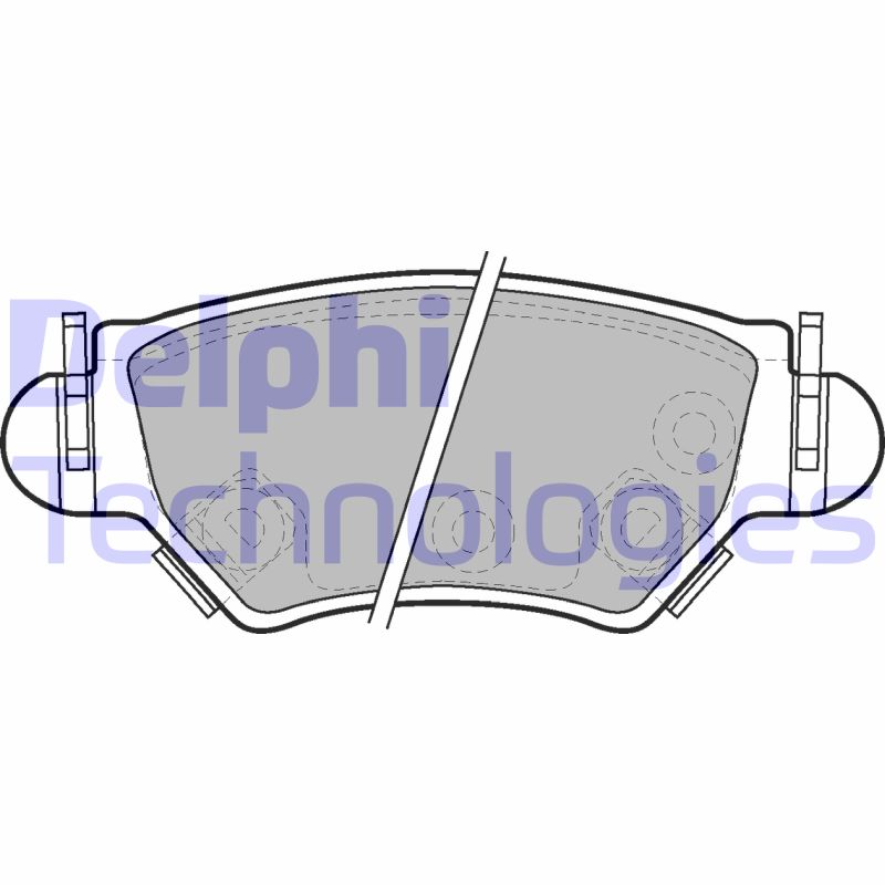 Set placute frana,frana disc LP1553 DELPHI