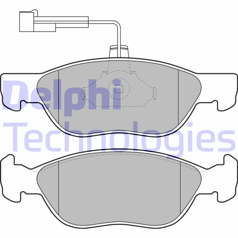 Set placute frana,frana disc LP1586 DELPHI