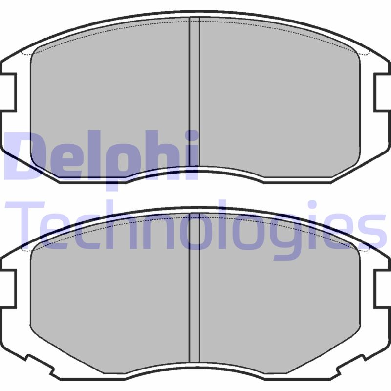 Set placute frana,frana disc LP1594 DELPHI