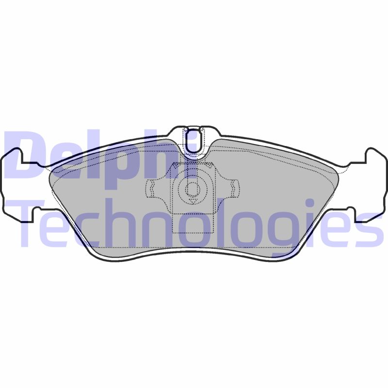 Set placute frana,frana disc LP1596 DELPHI