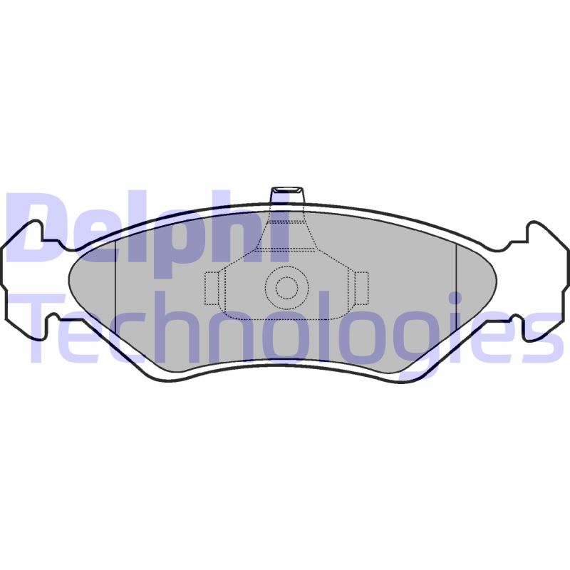 Set placute frana,frana disc LP1603 DELPHI