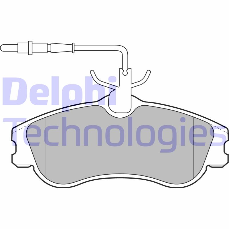 Set placute frana,frana disc LP1607 DELPHI