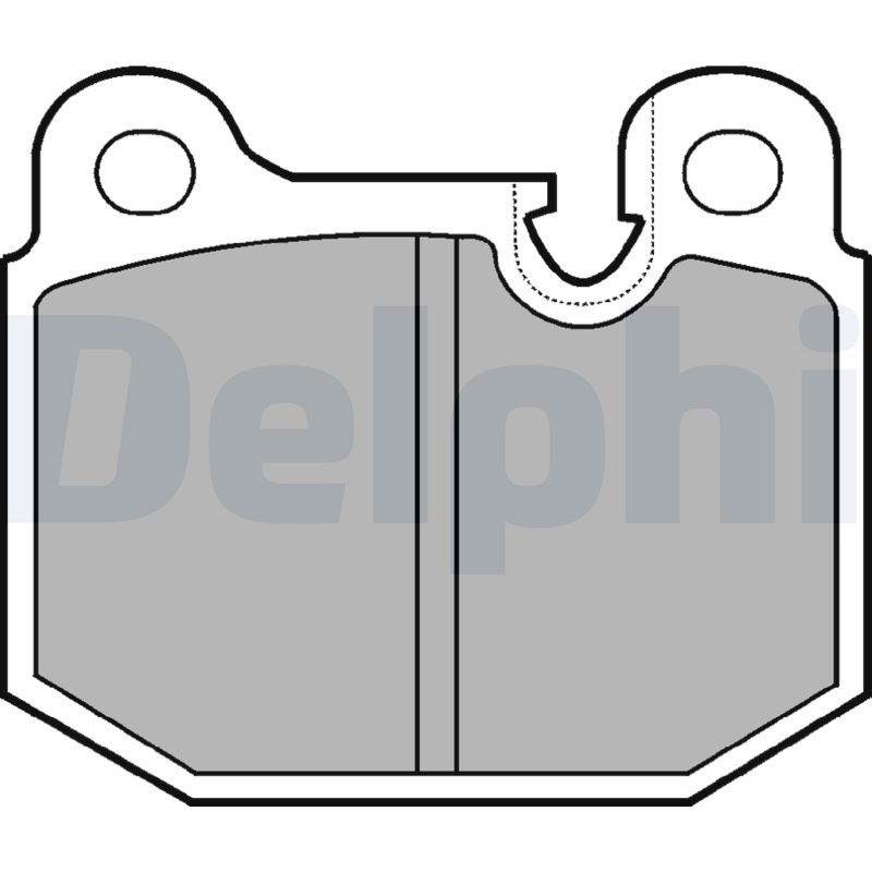 set placute frana,frana disc LP161 DELPHI