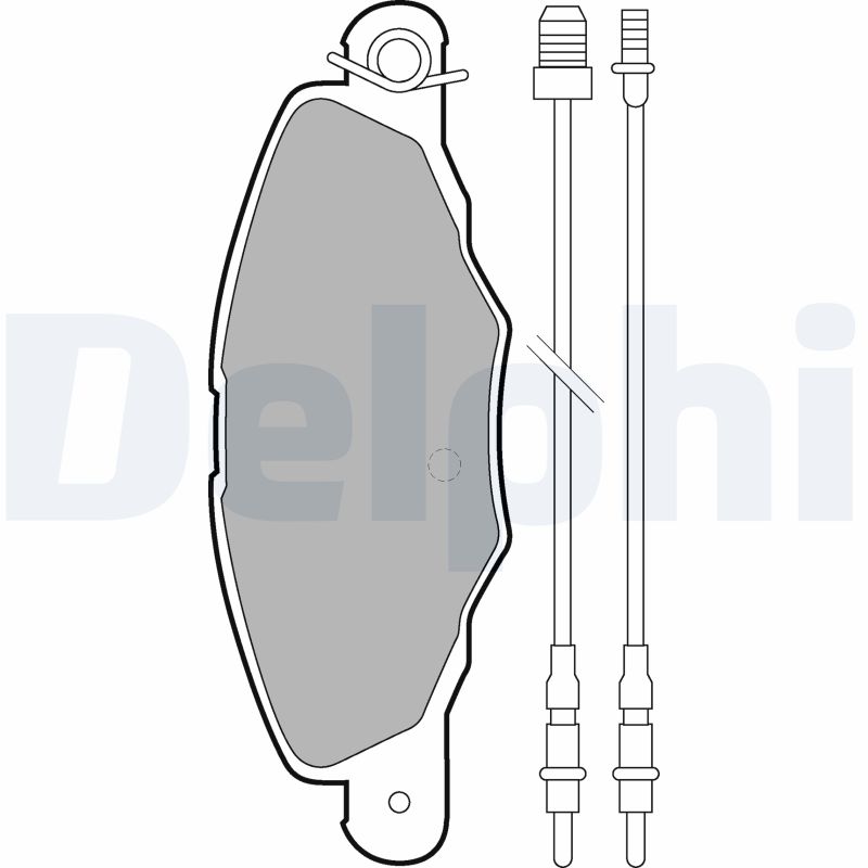 set placute frana,frana disc LP1629 DELPHI