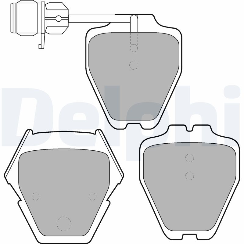 set placute frana,frana disc LP1633 DELPHI