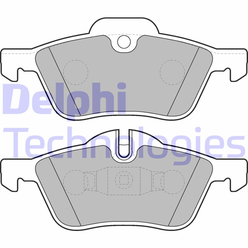 Set placute frana,frana disc LP1657 DELPHI