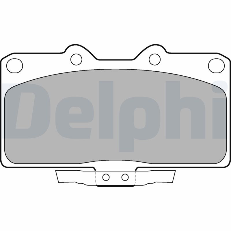 set placute frana,frana disc LP1662 DELPHI