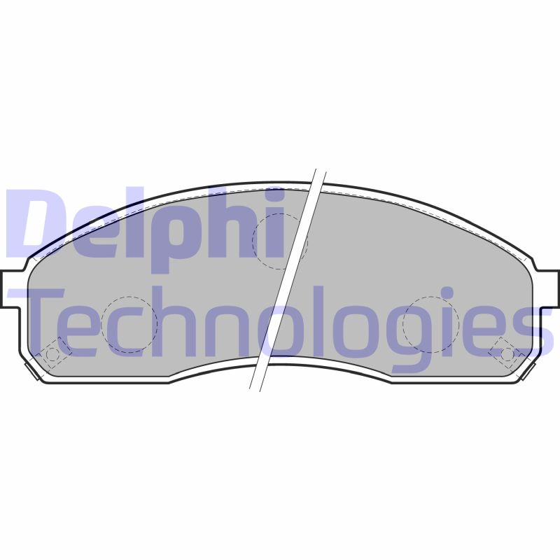 Set placute frana,frana disc LP1671 DELPHI