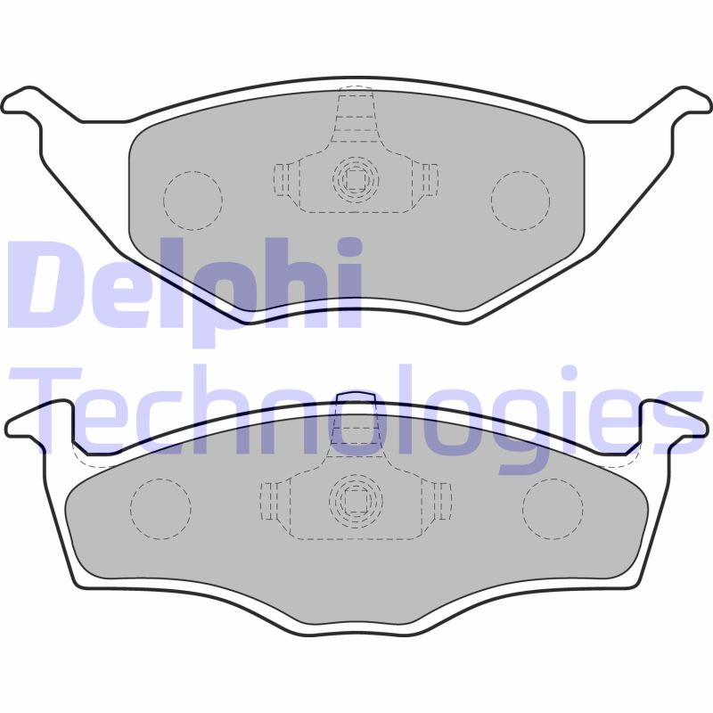 Set placute frana,frana disc LP1675 DELPHI