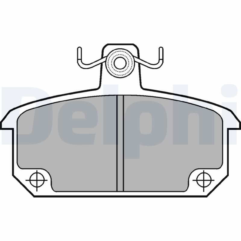 set placute frana,frana disc LP168 DELPHI