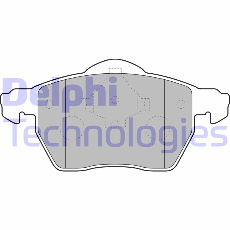 Set placute frana,frana disc LP1687 DELPHI