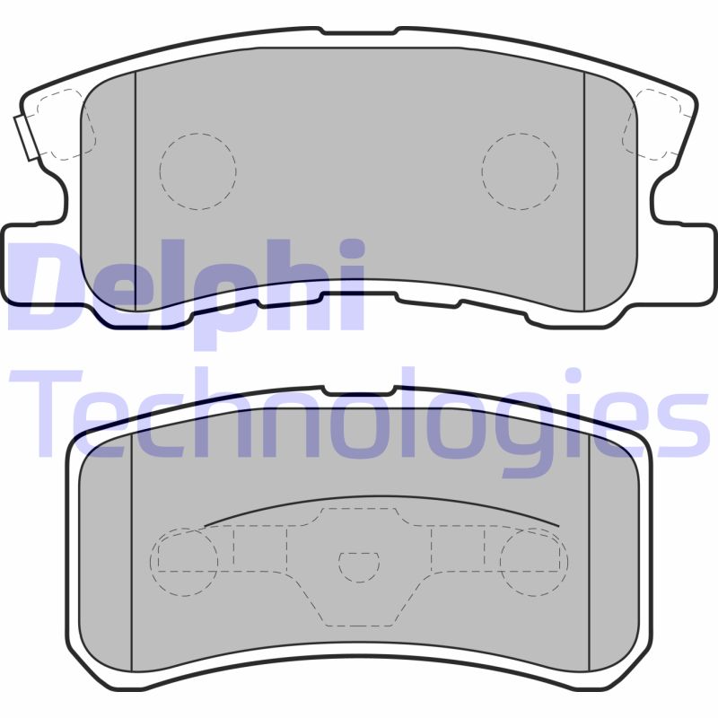 Set placute frana,frana disc LP1691 DELPHI