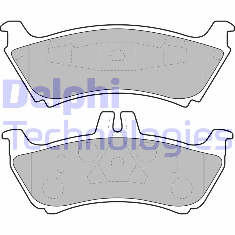 Set placute frana,frana disc LP1692 DELPHI