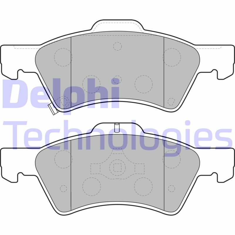 Set placute frana,frana disc LP1693 DELPHI