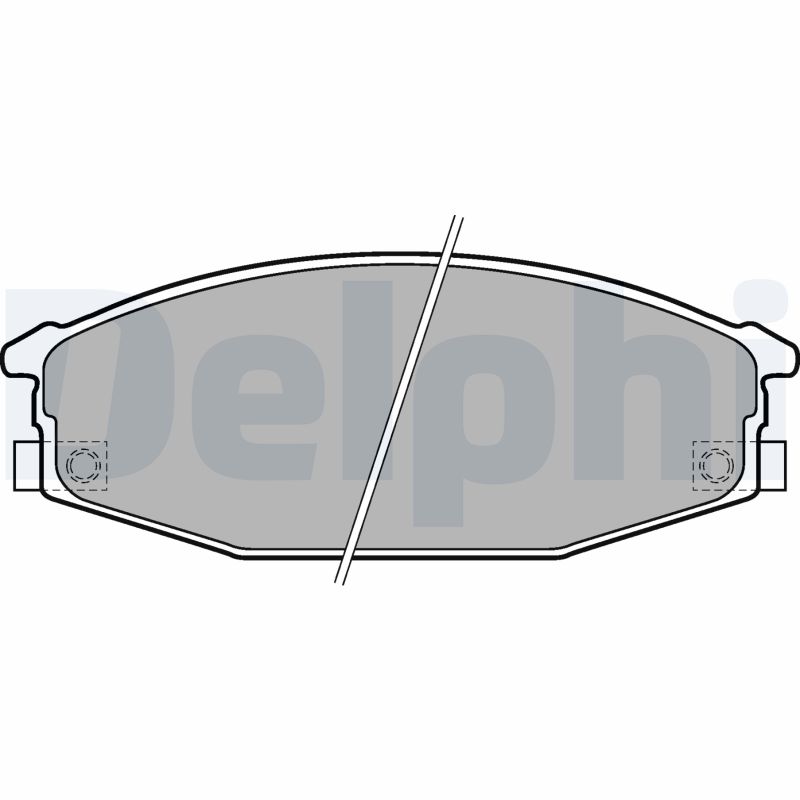 set placute frana,frana disc LP1698 DELPHI