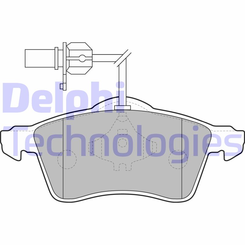 Set placute frana,frana disc LP1707 DELPHI