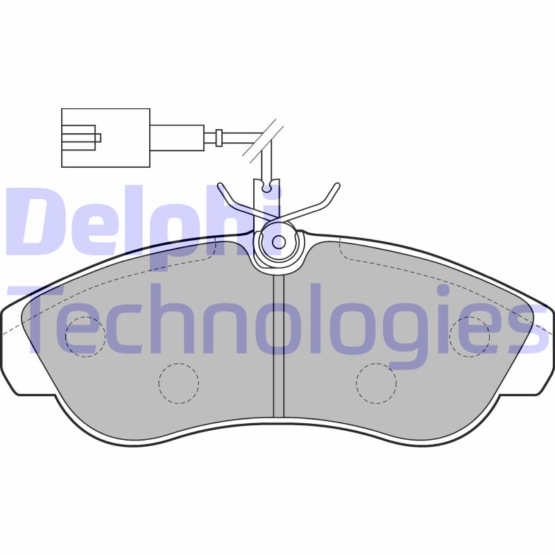 Set placute frana,frana disc LP1749 DELPHI