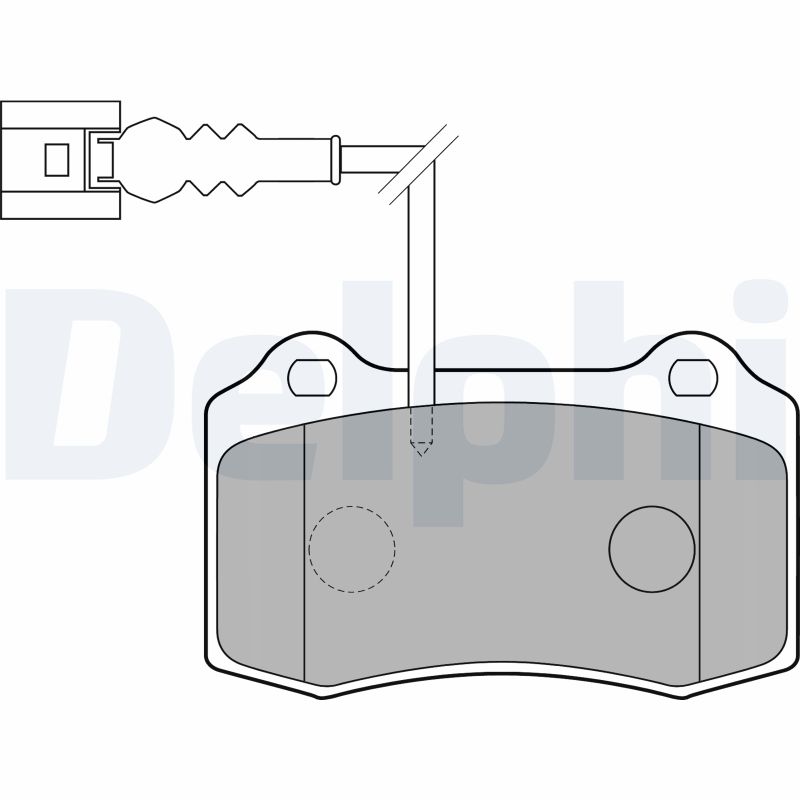 set placute frana,frana disc LP1753 DELPHI