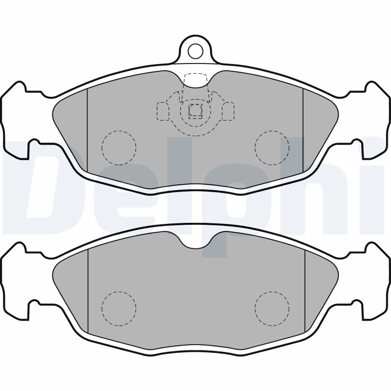 set placute frana,frana disc LP1755 DELPHI