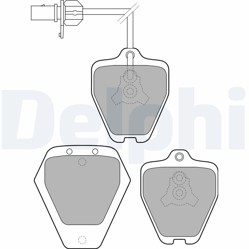 set placute frana,frana disc LP1760 DELPHI