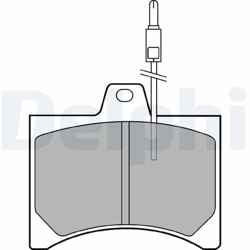 set placute frana,frana disc LP177 DELPHI