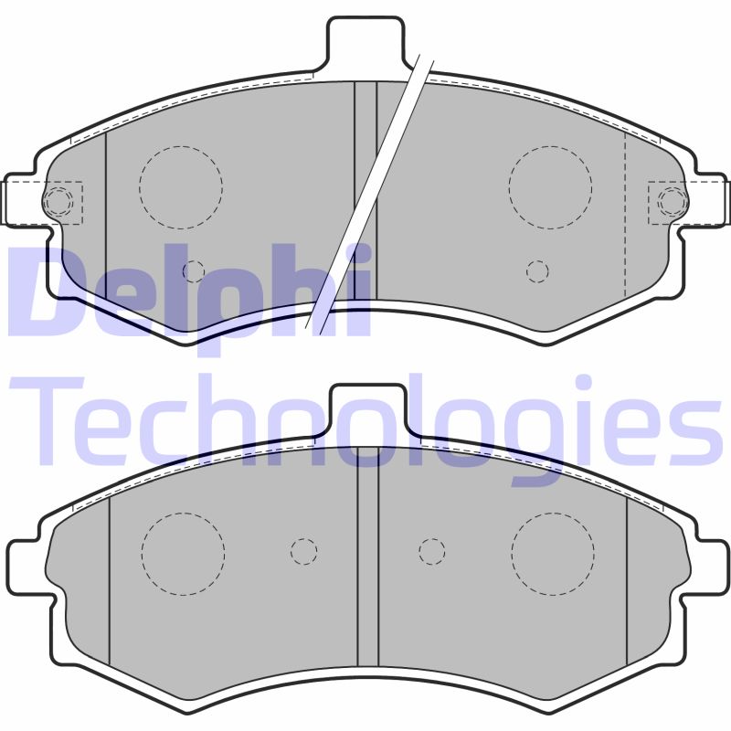 Set placute frana,frana disc LP1788 DELPHI