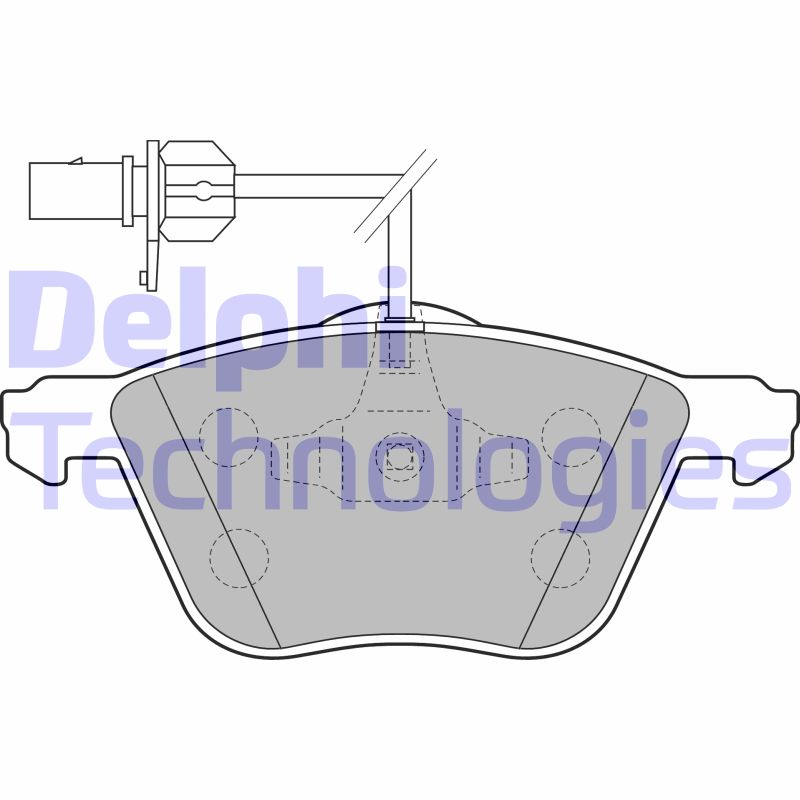 Set placute frana,frana disc LP1801 DELPHI