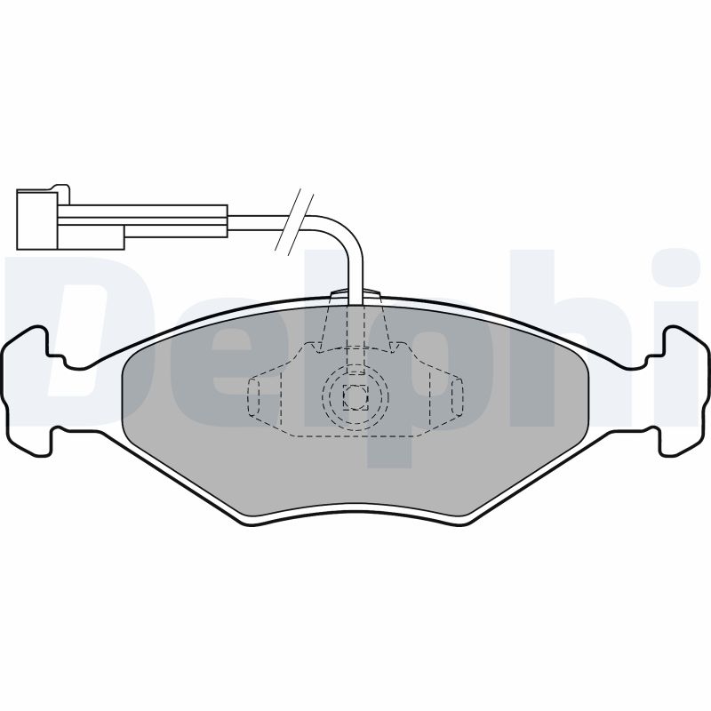 set placute frana,frana disc LP1811 DELPHI