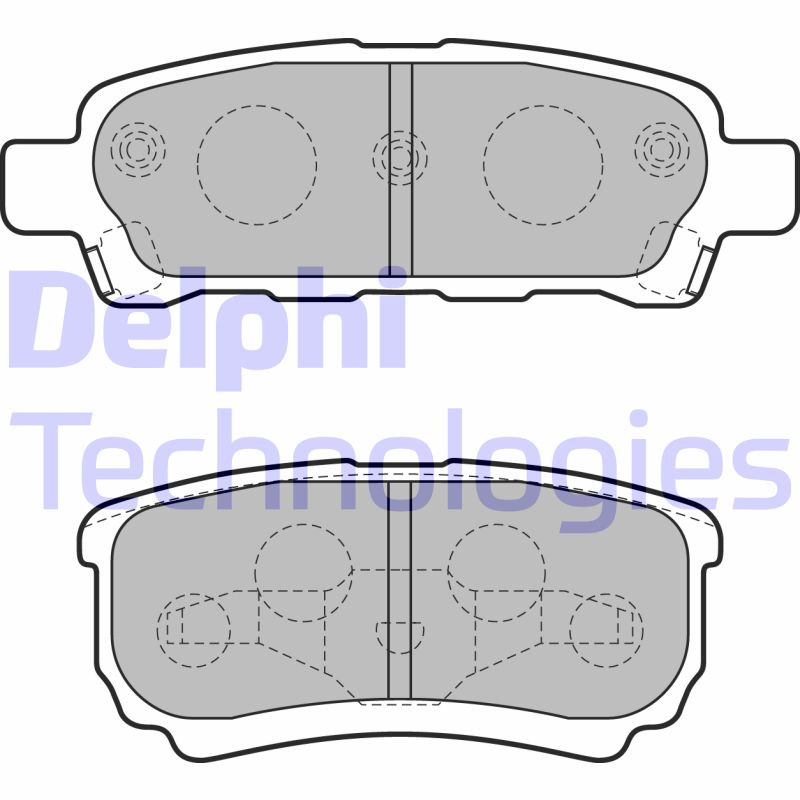 Set placute frana,frana disc LP1852 DELPHI