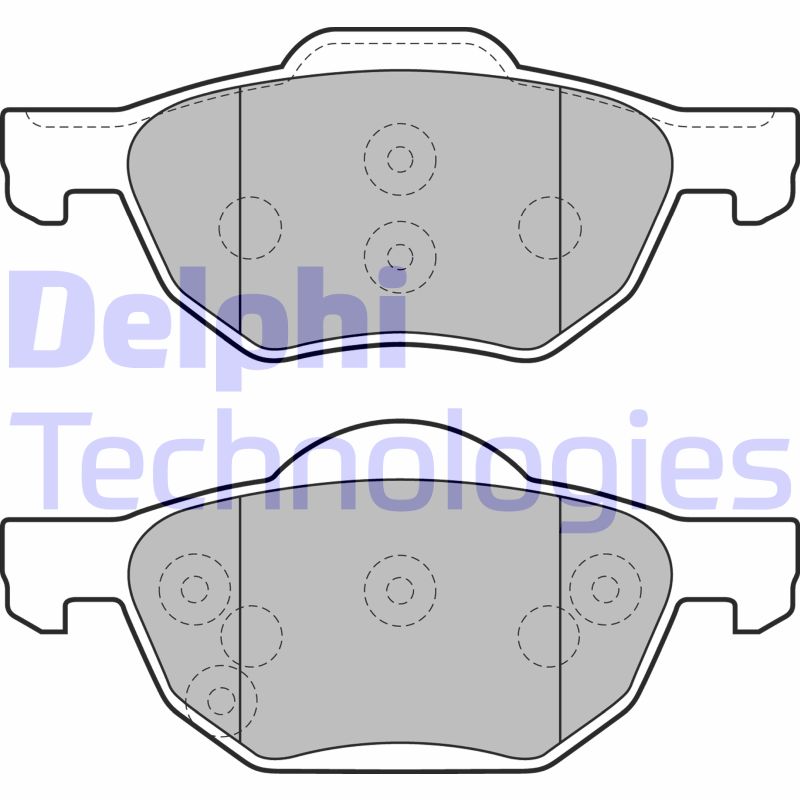 Set placute frana,frana disc LP1862 DELPHI