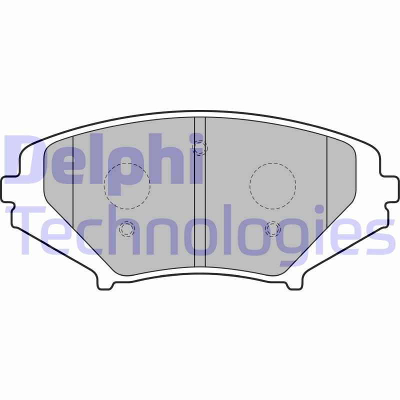 Set placute frana,frana disc LP1867 DELPHI