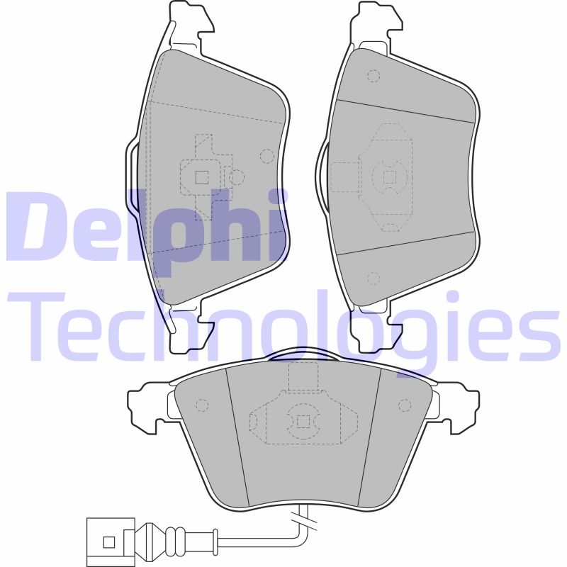 Set placute frana,frana disc LP1921 DELPHI