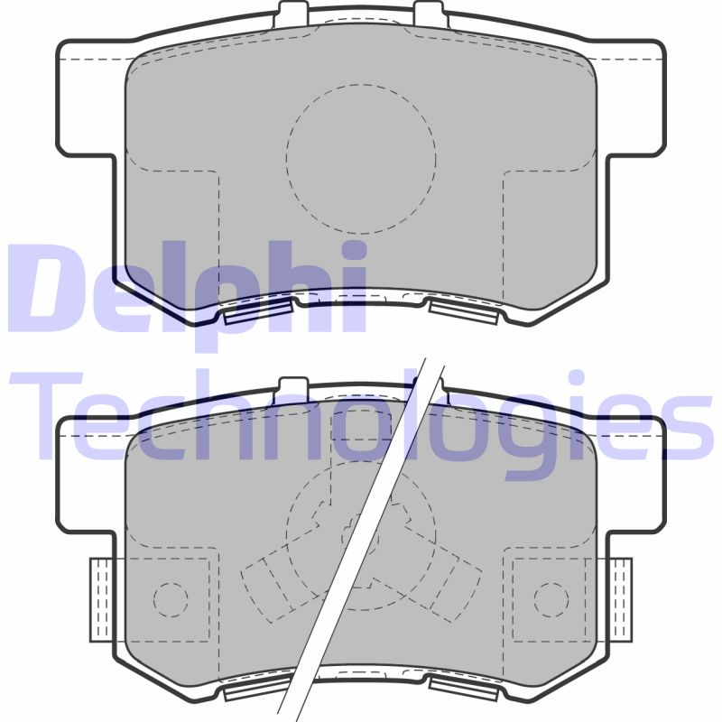 Set placute frana,frana disc LP1972 DELPHI