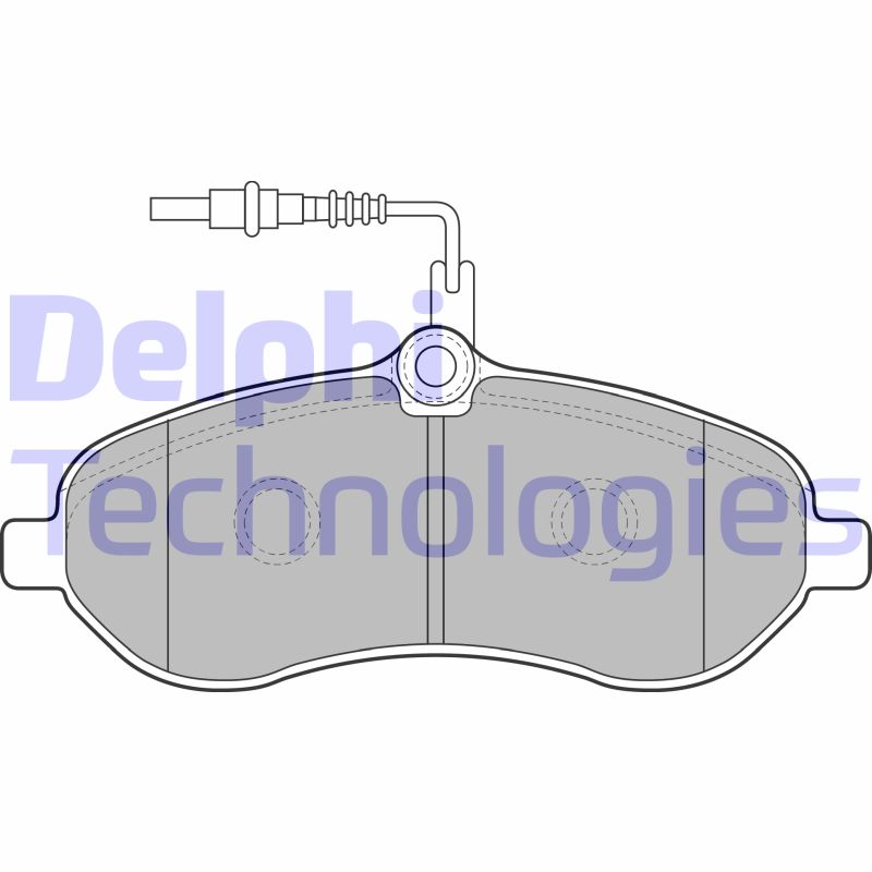 Set placute frana,frana disc LP1995 DELPHI