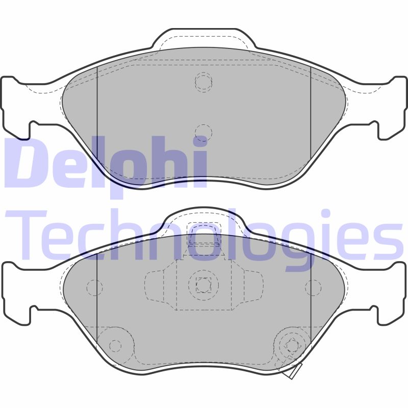 Set placute frana,frana disc LP2005 DELPHI