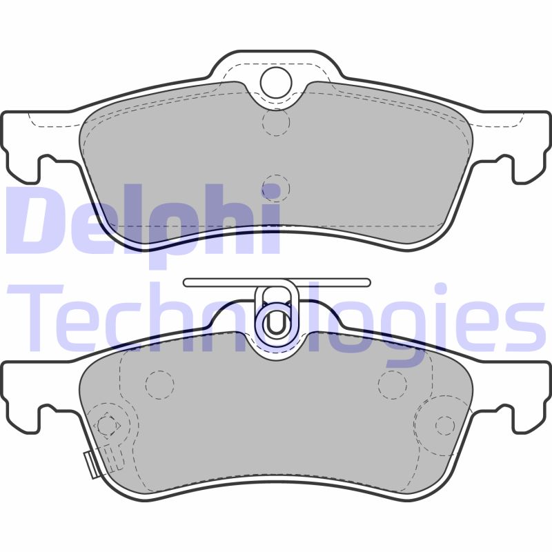 Set placute frana,frana disc LP2007 DELPHI