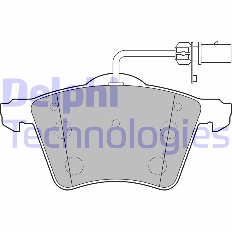 Set placute frana,frana disc LP2021 DELPHI