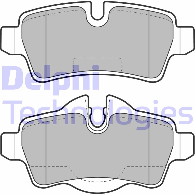 Set placute frana,frana disc LP2022 DELPHI