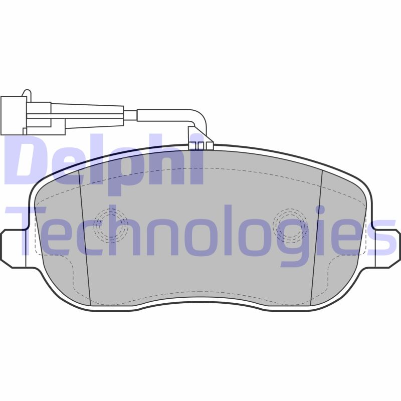 Set placute frana,frana disc LP2024 DELPHI