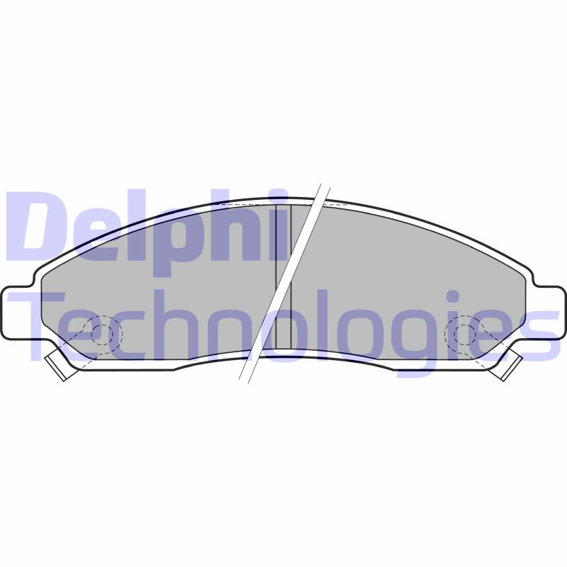 Set placute frana,frana disc LP2037 DELPHI