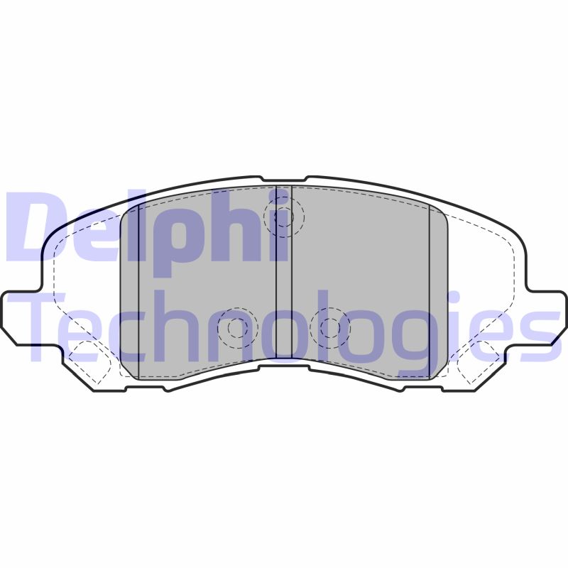 Set placute frana,frana disc LP2038 DELPHI